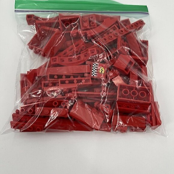 LEGO Bulk Lot 1 Pound Lbs Mixed Color Building Bricks Red Black Yellow White - Picture 4 of 8